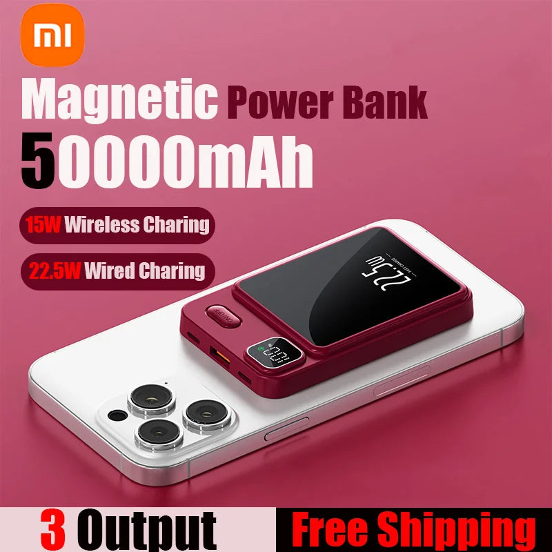 Xiaomi Magnetic Qi Wireless Charger Power Bank | Magsafe, External Battery, Fast Qi