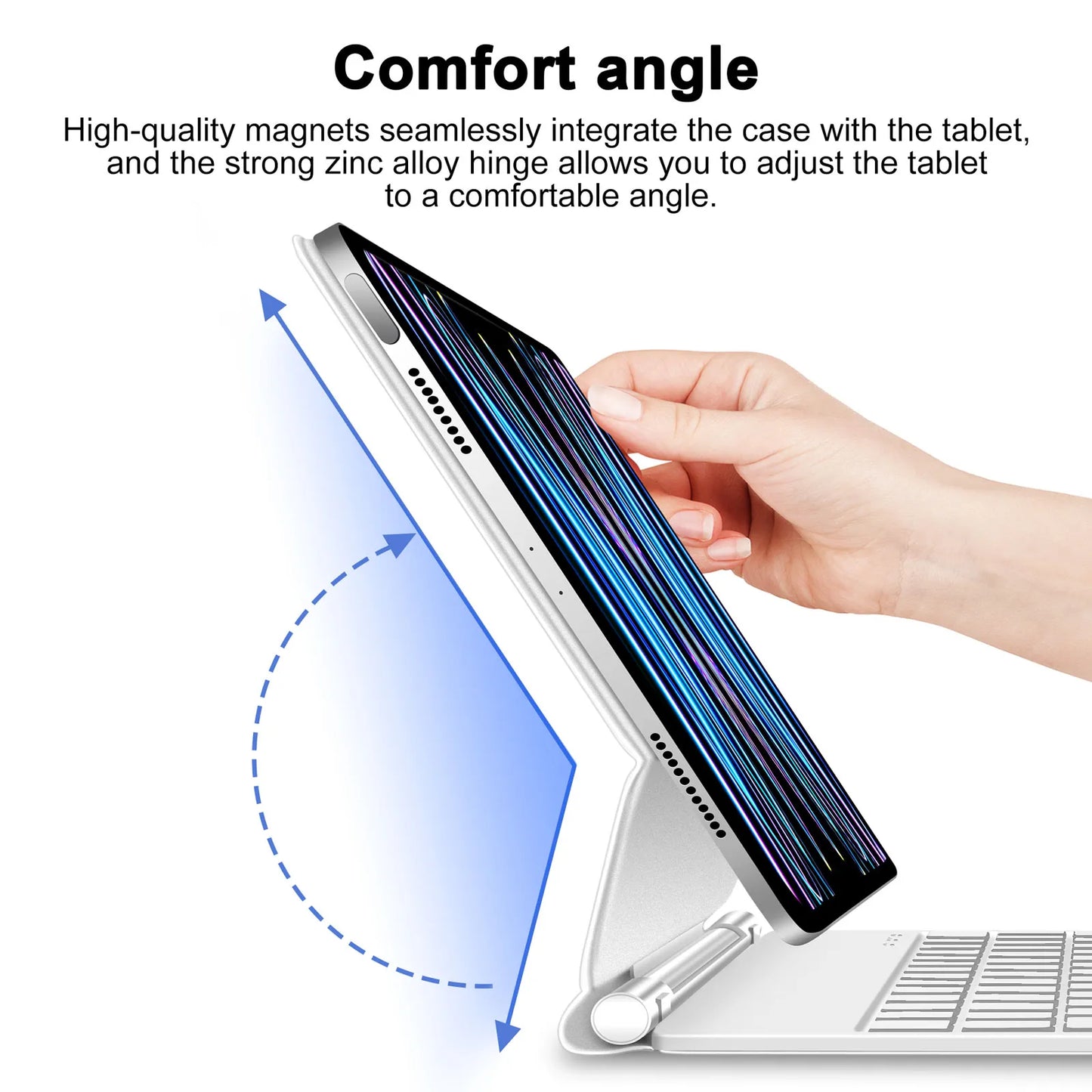 GOOJODOQ Magic Keyboard for iPad Pro 11 12 9 12.9 Air 4 Air 5 for iPad 10th Generation Pro 12 9 6th 5th 4th 3rd Gen Cover Case