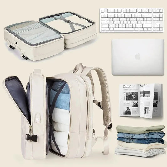 Expandable Luggage Backpack with Laptop Compartment | Durable & Water-Resistant