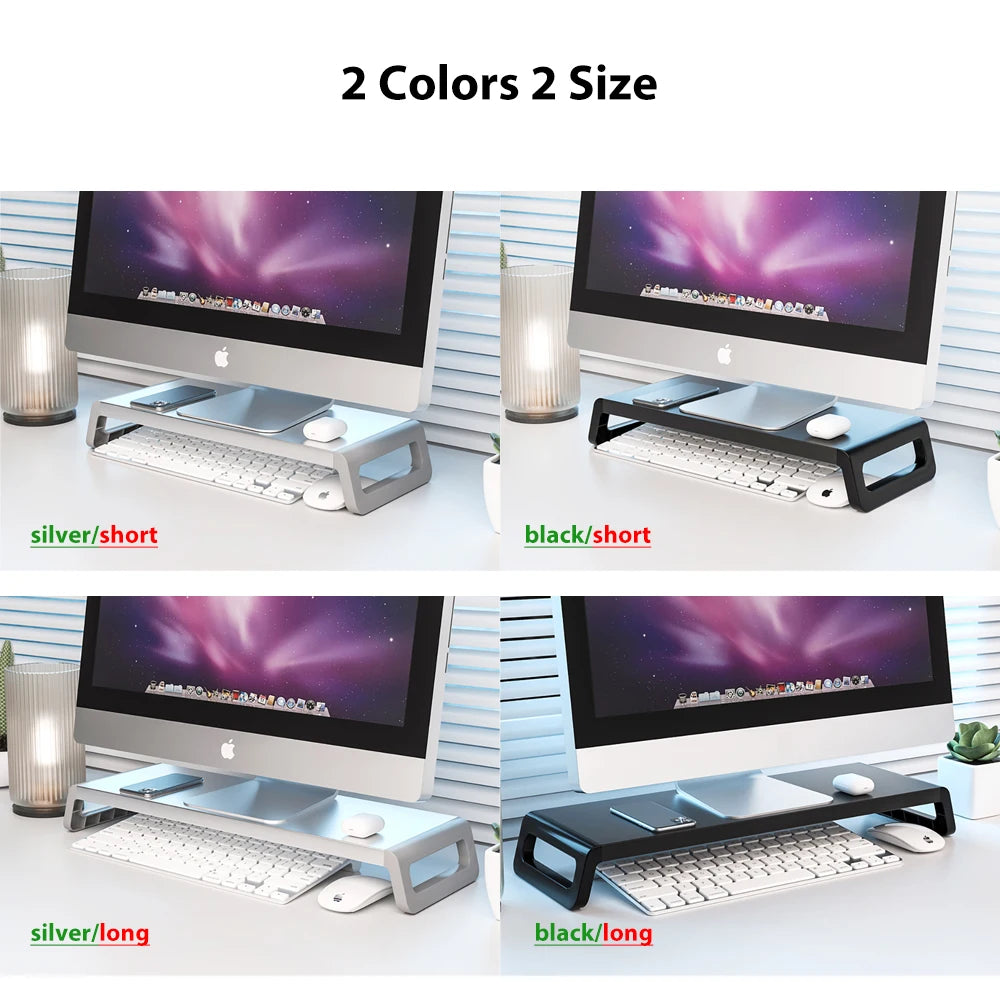 Monitor Stand Riser for Desk, Desktop Organizer | Laptop, PC, Computer, USB Hub