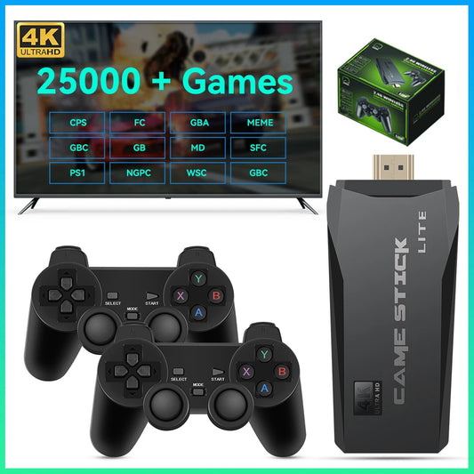 Retro Game Console JMachen M8 | 4K, HD TV, Game Stick, 25000+ Games, Emulators