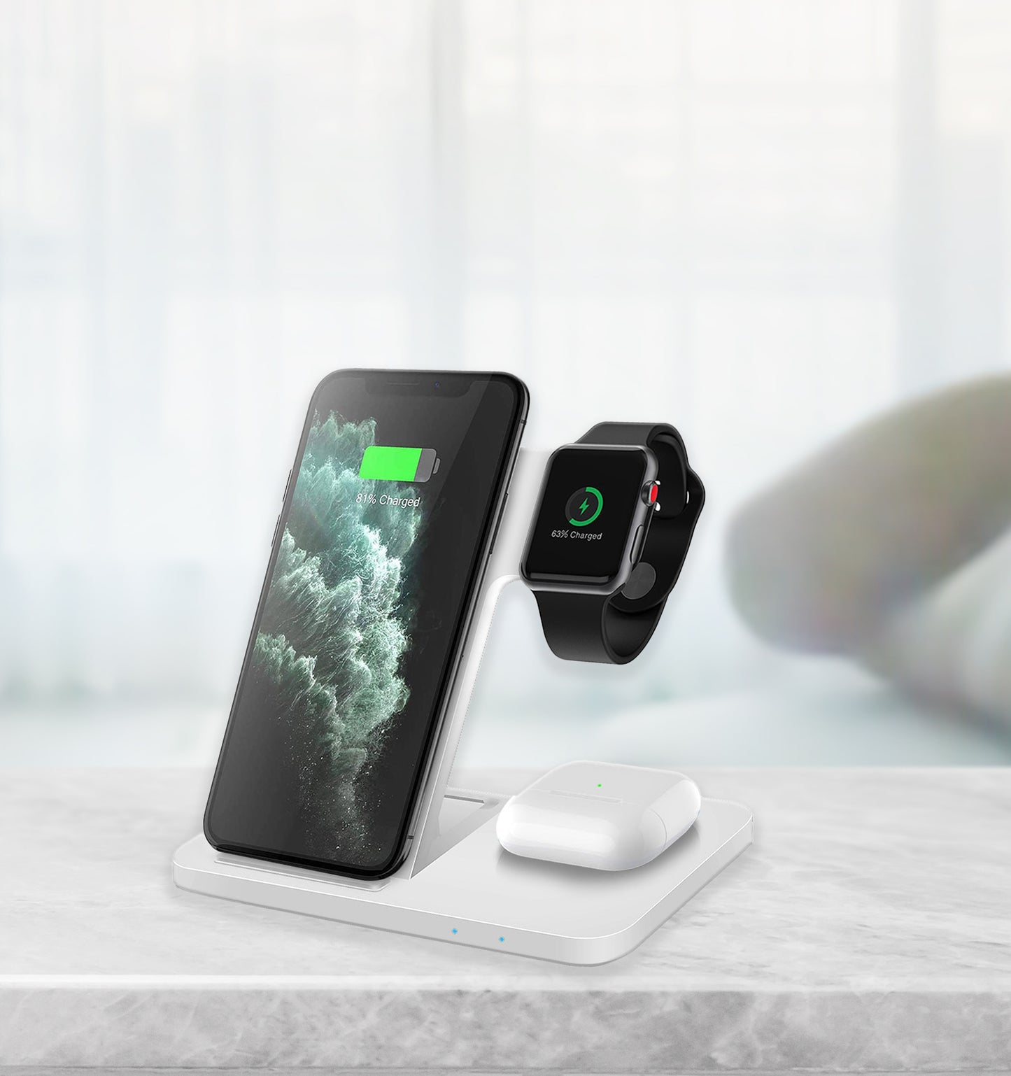 3 in 1 Wireless Charger Dock Station | Charging Deck iPhone, Apple Watch, AirPods