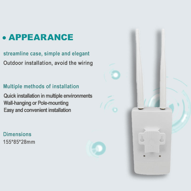 TIANJIE Unlock Modem 4G LTE, Wireless AP Wifi Router | CAT4 Outdoor Hotspots