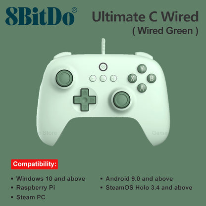 8BitDo - Ultimate C Wired Gaming Controller | Gamepad for PC, Wired USB