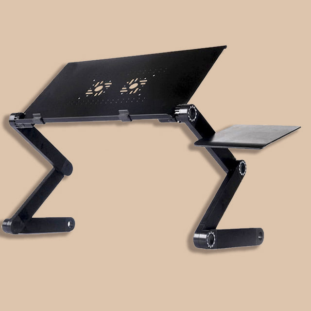 Adjustable Laptop Stand with Fan | Portable & Ergonomic Lap Desk