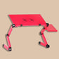 Adjustable Laptop Stand with Fan | Portable & Ergonomic Lap Desk