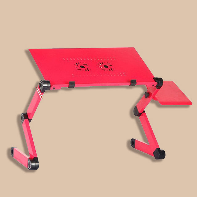 Adjustable Laptop Stand with Fan | Portable & Ergonomic Lap Desk