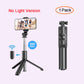 Bluetooth Selfie Stick Tripod with Light & Remote | Foldable, Compact